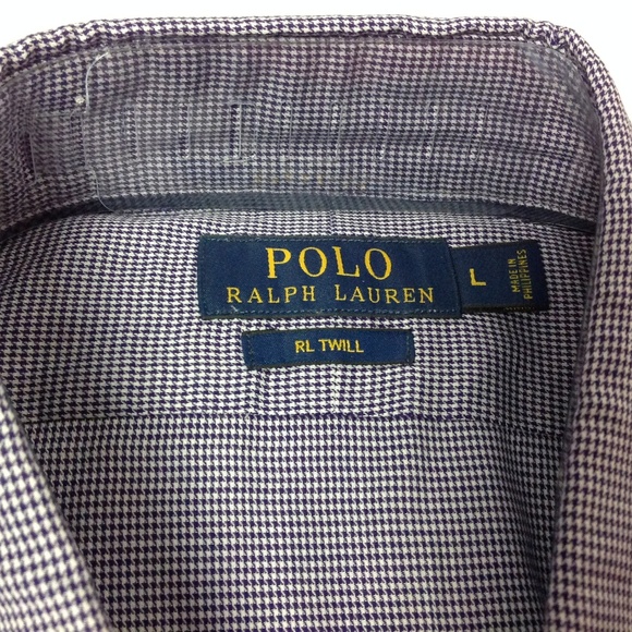 New Polo Ralph Lauren Men's Dress Shirt Plaid Sz L - Picture 2 of 5